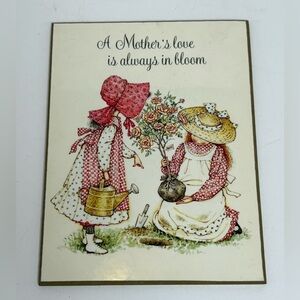 Vintage Holly Hobby Mother’s Love Plaque